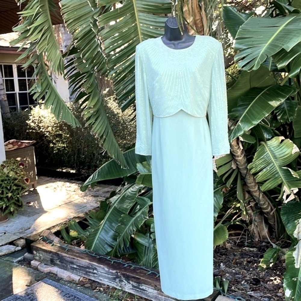 Karen Millen popover beaded gown